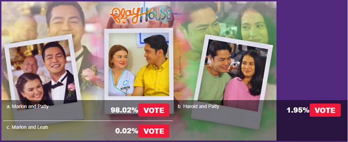 Kapamilya Poll Netizens still want Marlon Patty to end up together on Playhouse 1